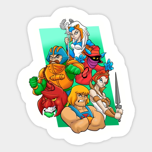 Defenders of Grayskull Sticker by nhernandez99